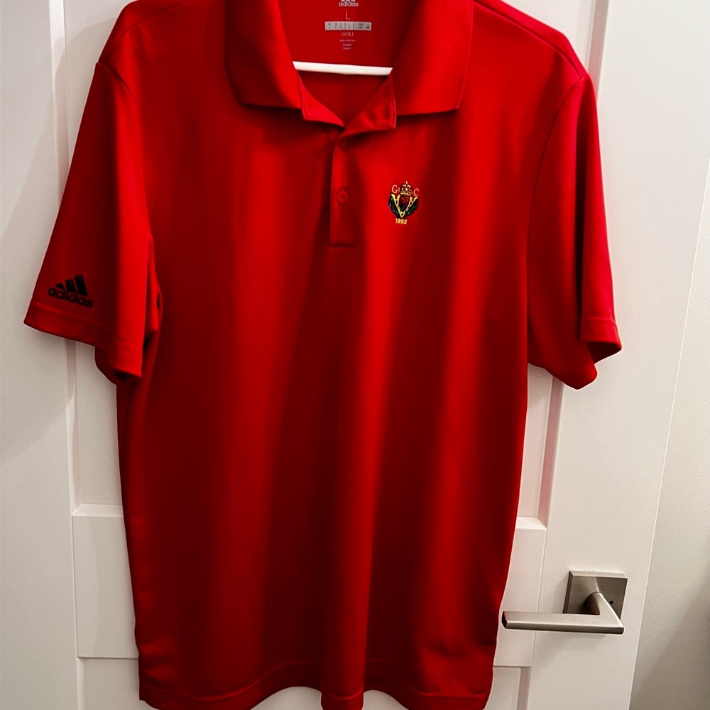 Adidas Red Polo Shirt Vibrant Classic Design